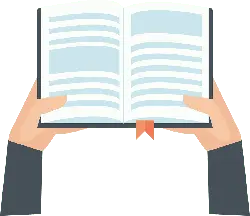 Hands Holding a Book - study - Transparent Background PNG