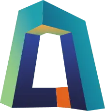 Blue Building - geometric - abstract - Lossless PNG