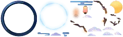 Mysterious Rings and Clouds - mystery - Transparent Background PNG