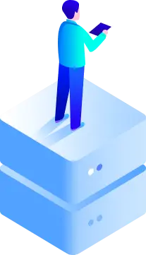 Person with Tablet - data - PNG