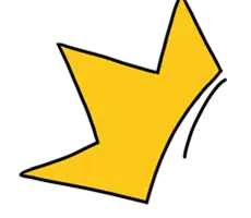 Yellow Arrow - graphic design - Transparent Layer PNG