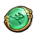 Green Gem Badge - pattern - Transparent Background PNG