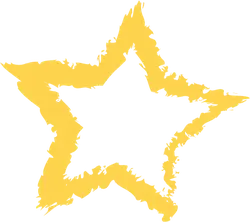 Yellow Star - art - Lossless PNG