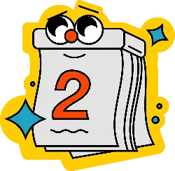 Number 2 Calendar - number - No Background PNG