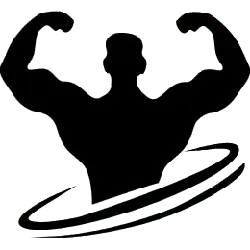Muscular Man - silhouette - Transparent Background PNG