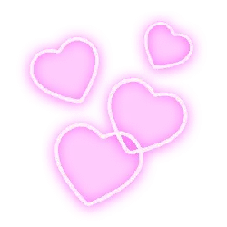 Glowing Heart Pattern - purple - Free PNG