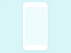 White Smartphone - phone - simple - PNG