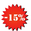 15% Discount - price reduction - No Background PNG