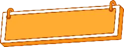 Blank Sign - orange - Free PNG