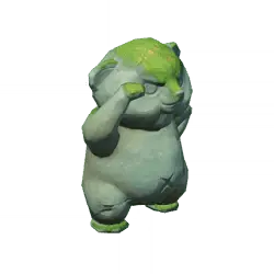 Green Headed Bear Cub - toy - Free PNG