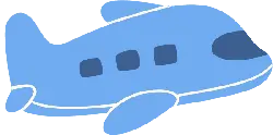 Blue Plane - flying machine - Free Download PNG