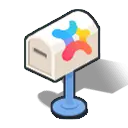 Colorful Mailbox - game element - PNG
