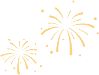 Fireworks - gold - celebration - PNG
