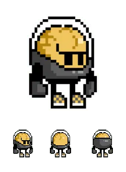 Pixel Robot - High Resolution PNG