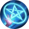 Blue Pentagram Pattern - magic - High Resolution PNG