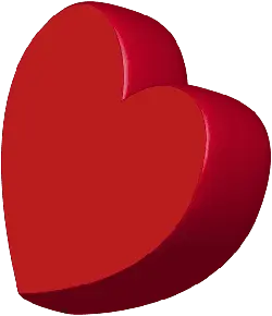 Red Heart - decoration - PNG Images