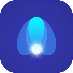 Blue Light Halo Pattern - gradient - High Resolution PNG