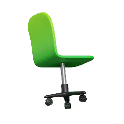 Green Office Chair - green - No Watermark PNG