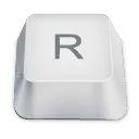 R Key - key - No Background PNG