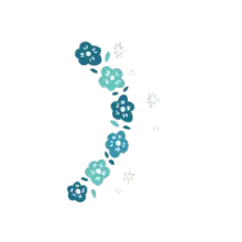 Blue Flower Pattern - design - art - No Watermark PNG