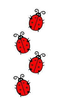 Ladybug - red - color spots - Free PNG