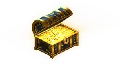 Treasure Chest - metal - gold - Lossless PNG