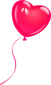 Heart-shaped Balloon - smooth - High Resolution PNG