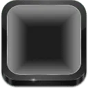 Black Button - icon - Transparent Layer PNG