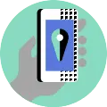 Phone Location Icon - map - Free PNG