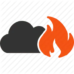 Cloud and Flame - icon - Lossless PNG