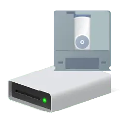 Floppy Disk Drive - obsolete computer accessory - No Watermark PNG