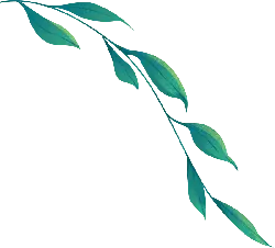 Green Leafy Branch - line - PNG