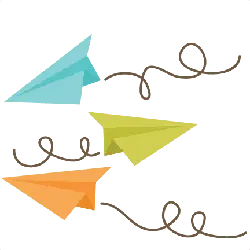 Colored Paper Planes - paper planes - High Resolution PNG