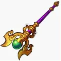 Purple Golden Staff - No Watermark PNG