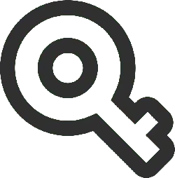 Magnifying Glass Key - tool - Lossless PNG