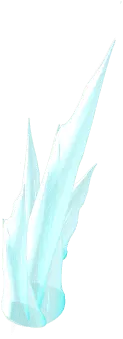Ice Crystal - nature - blue - No Background PNG