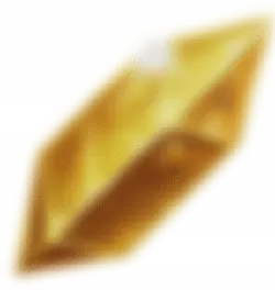 Yellow Crystal - mineral - PNG