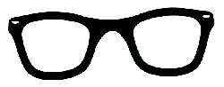 Eyeglasses Frame - black - High Resolution PNG