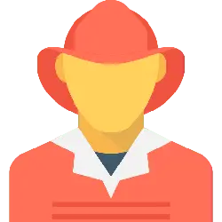 Cartoon Character with Hat - red - white - PNG