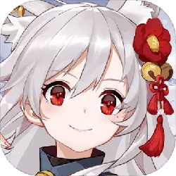 White Hair Red Eye Anime Girl - decoration - PNG Images