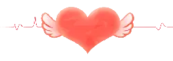 Heart with Wings - abstract - PNG Images