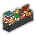 Books、 Wine Bottles、 Record Player - learning - PNG