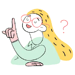 Girl with Glasses and Blonde Hair - glasses - Transparent Background PNG