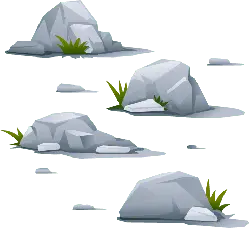 Rock Formations - natural landscape - Transparent Background PNG
