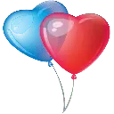 Heart Balloons - heart shape - balloon - High Resolution PNG