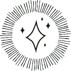 Four-pointed Star - design element - No Background PNG