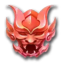 Red Demon Mask - decoration - Lossless PNG