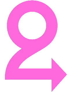 Pink Number 92 - graphic design - Transparent Background PNG