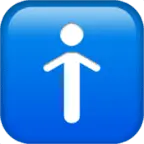 Blue Button - person - PNG