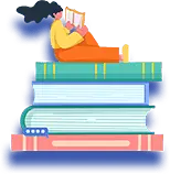 Person Reading Books - books - PNG